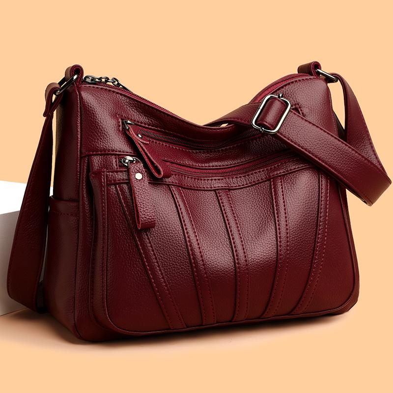 Luxury soft leather women's tote bag  large capacity  women's shoulder bags  designer bags