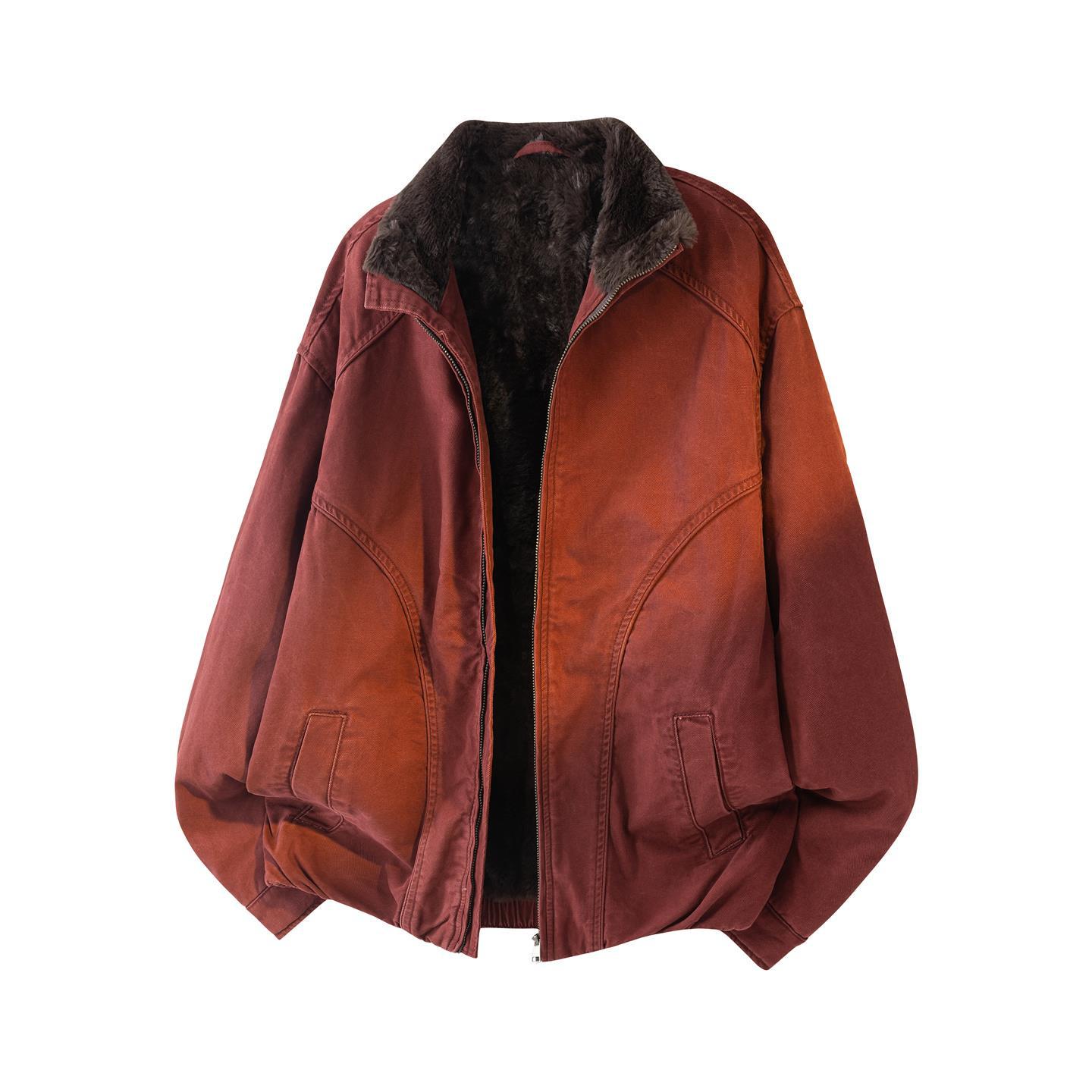 

Men s 2025 Tough Guy Fleece-Lined Jacket - Stylish, Slightly Loose, Zipper Outerwear with High-End Feel 2XL