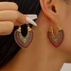 Bohemian Floral Totem Earrings: Elegant High-End Carved Accessories for Women
