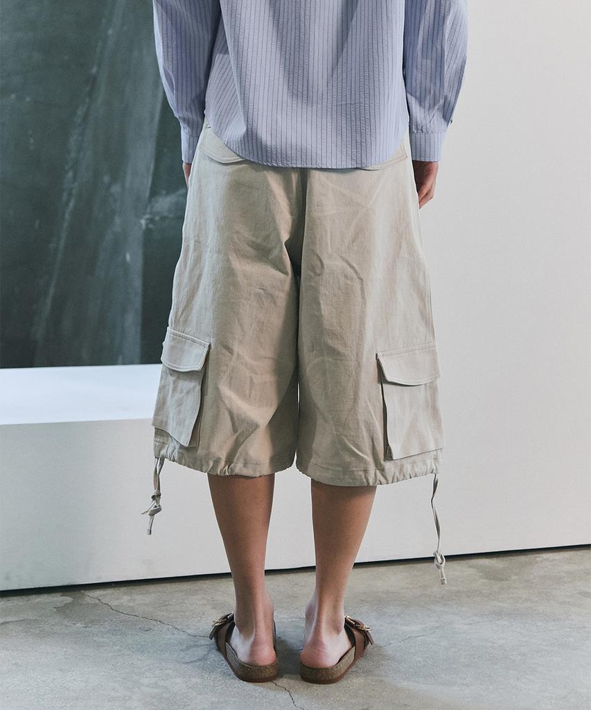 Beullusseonpeullawo Utility Washed Cargo Bermuda Pants