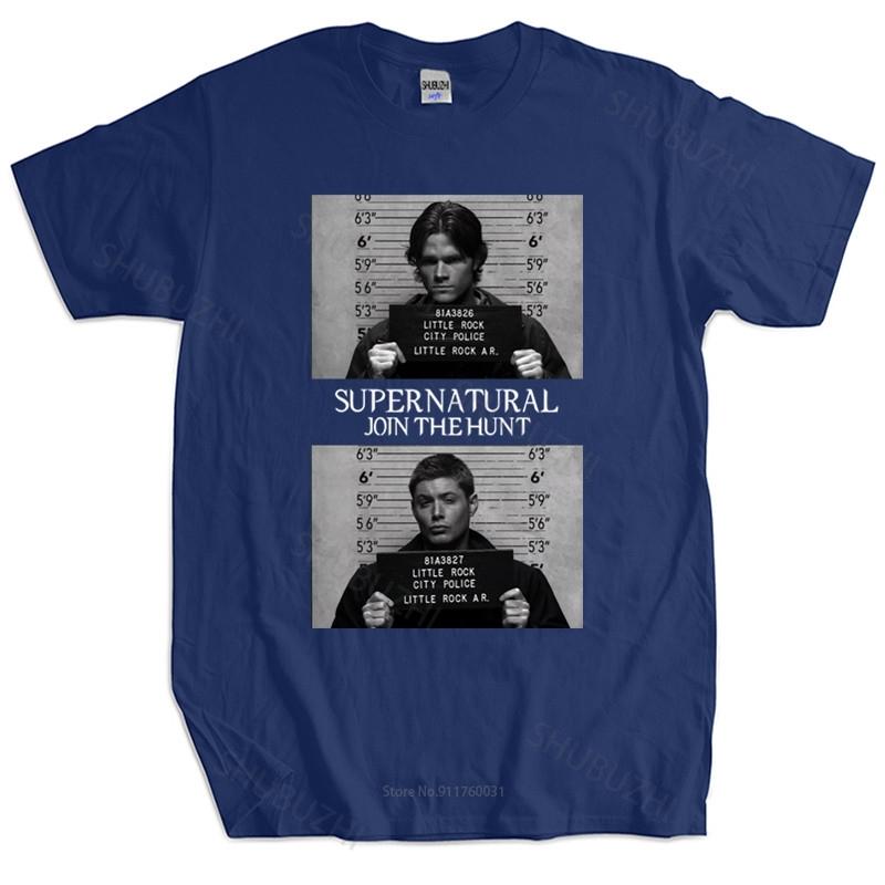 Unisexs Tshirt TOPS Supernatural Mugshots T shirt supernatural mug mugshot sam dean winchester sam unisex teeshirt S