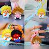 Plush Keychain With Curly Hair And Small Crying Face For Kids And Collectors