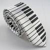 Classic Piano Black & White Keyboard Tie Music Tie Casual Necktie