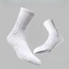 Men's Spring and Autumn Basketball Running Non Slip Sports Net Cable Breathable Deodorant Sweat Absorption Long Socks