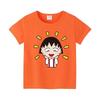 Summer cartoon printed men's and women's clothing T-shirt bottom round neck loose comfortable short sleeved casual versatile