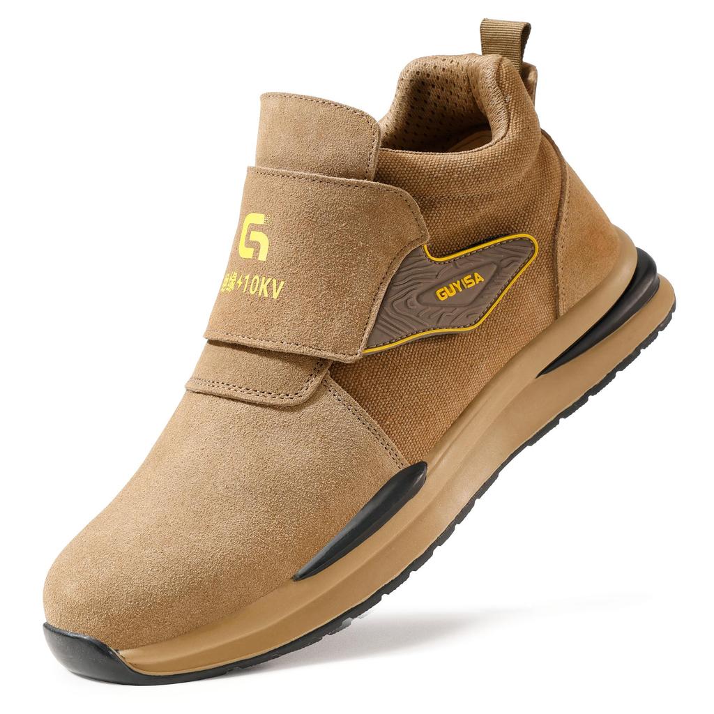 Fashion Insulated Shoes 10kv Electrical Shoes Anti Scalding Welding Shoes Anti-smash Work Safety Boots Men Anti Puncture Suede Boots