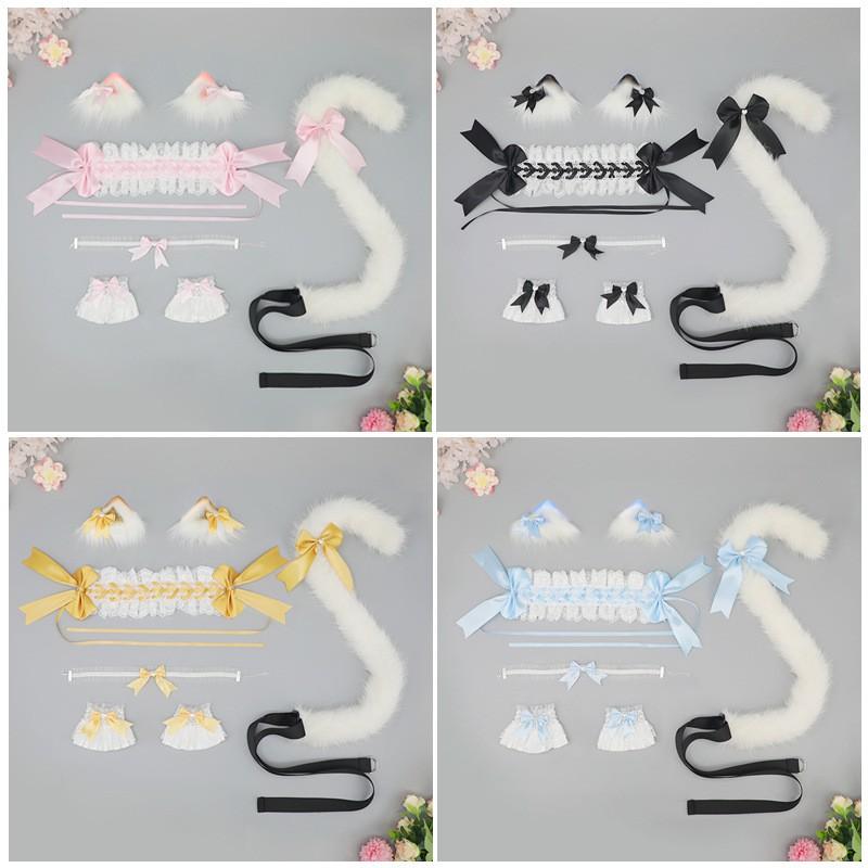 Handmade Plush Cat Ear Hair Clip Women Sweet Kawaii Lolita Accessory In Multiple Colors