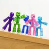 5-10 Piezas Color Aleatorio Stikbot Juguetes de Animación de Pantalla Muñecos de Shed con Ventosa DIY Creativo Robot Pegajoso Película de Animación Juguetes StikBot