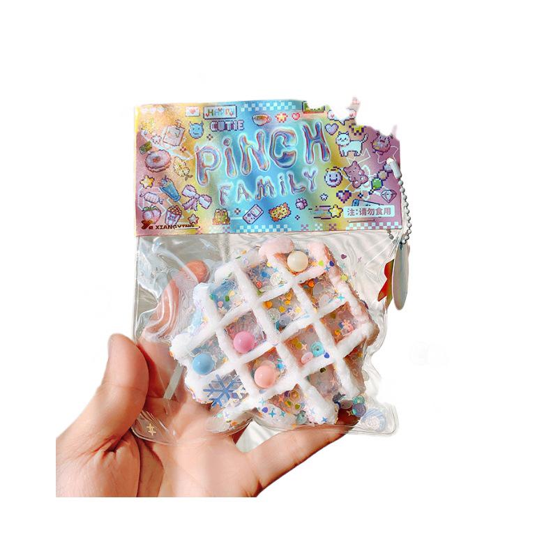 Japanese Squishy Food Stress Ball Pack: Toast, Cheese, Tofu