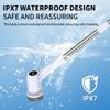 Detachable Long Handle IPX7 Waterproof Electric Spin Scrubber with 7 Replaceable Cleaning Brush Heads