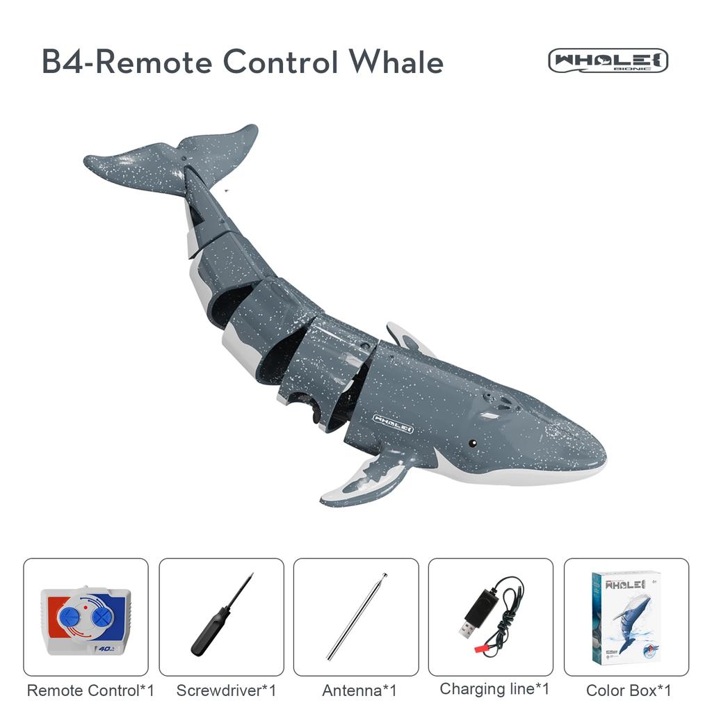 2.4G Rc Whale Diving Simulation Shark Water Spray Swimming Bath Outdoor Electric Kids Toys Boy Underwater Remote Control Anima