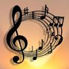 Elegant Wrought Iron Music Symbol Wall Art Black Abstract Metal Sign for Halloween Christmas Decor Farmhouse Gift