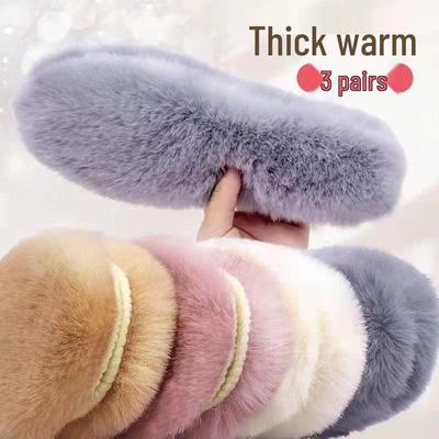 Solette Unisex in Lana Pronta per l'Inverno con Pelliccia di Coniglio Sintetica, Foderate in Pile per un Comfort a Prova di Freddo negli Stivali da Neve.
