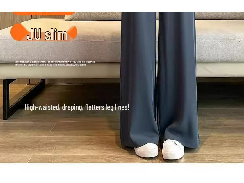 Women's High Waist Wide Leg Trousers - Spring & Autumn 2025 Collection