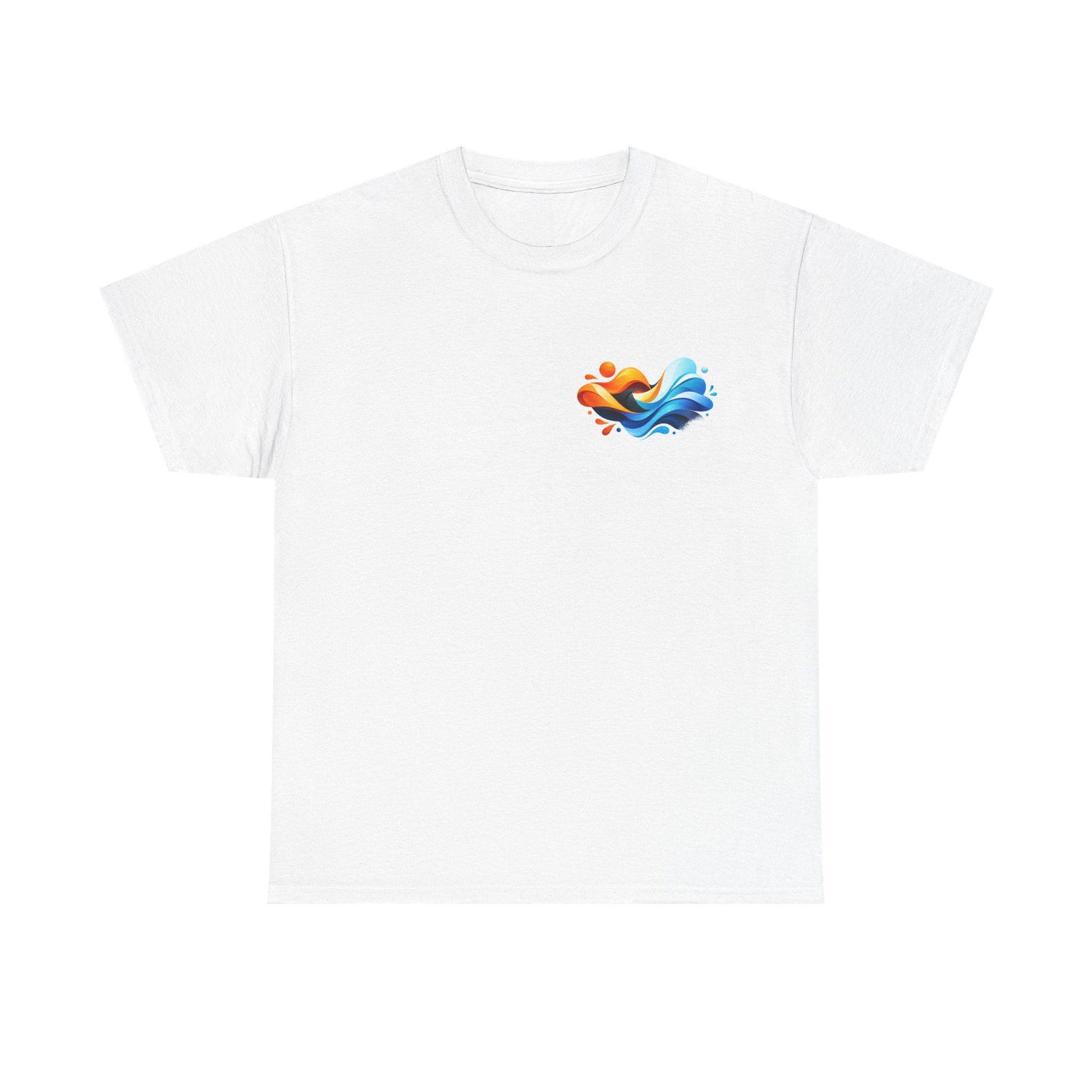 Sun and Wave Abstract Graphic Tee | Ocean Sunrise T-Shirt L