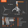 VEVOR Hydraulic Gear Puller, 5 Ton Max Capacity Wheel Bearing Pulling Separator, 2 or 3 Jaws Puller, Vertically and Horizontally