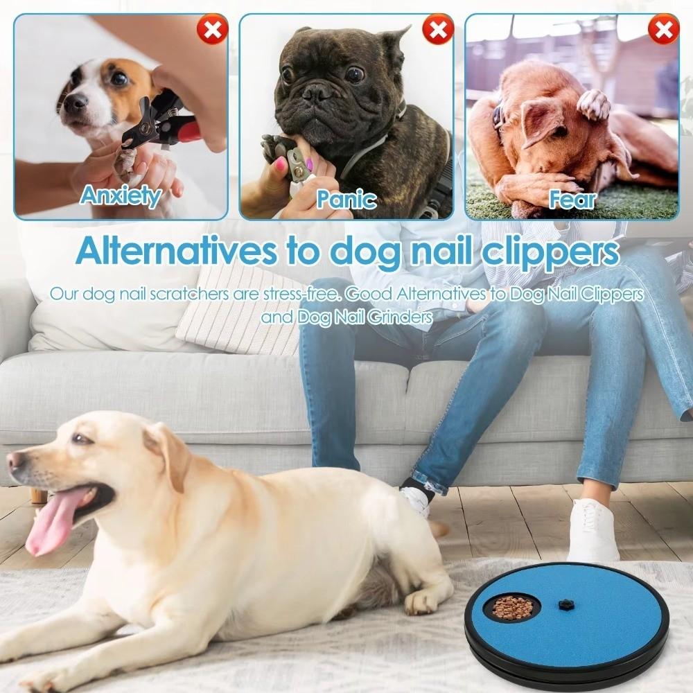 Non-Slip Dog Scratch Pad 360° Rotating Dog Slow Food Toys Healthy Grinding