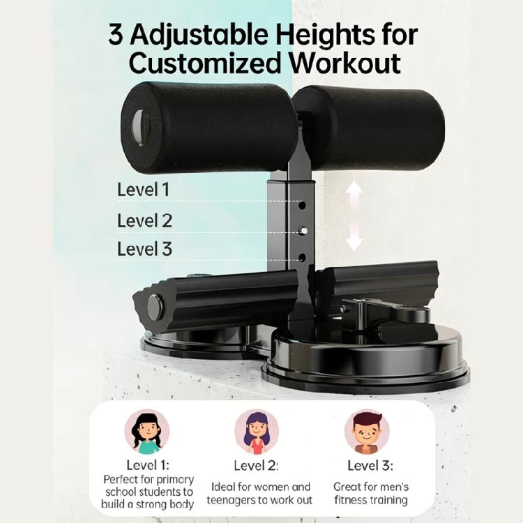 Light Weight Sit Up Assist Device Abdominal Trainer Perfect For Home Or Gym Use Provide Secure Foot Anchoring Systems
