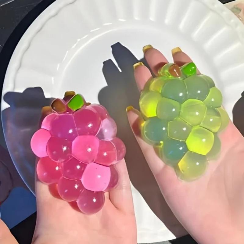 Taba Squishy Handgemachtes Trauben Quetschspielzeug Klebrige Frucht Stressabbau Langsam Rückprallend Sensorisches Fidget Spielzeug für Angst und Konzentration Geschenk