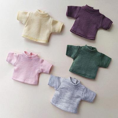 For Obitsu11 Doll Pants T-shirt Suits Fashion Overalls Denim Pants Doll Clothes Knitted Tops