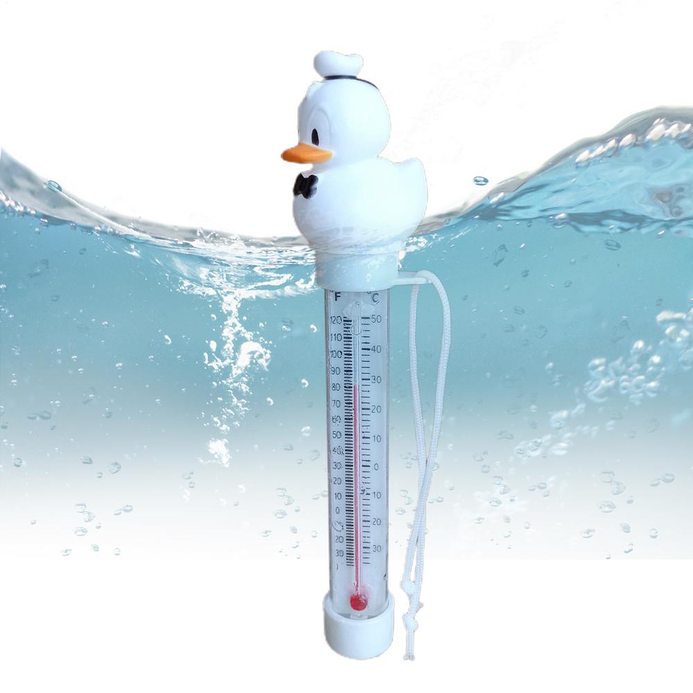 

Pool Temperature Meter Floating Duck Water Temperature Gauge Easy Read Floating Measuring Device With String For Swimming Pool