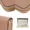 Used 9539 Double G Zip Around Wallet, 449347 CAO0G 5806 7940, Calfskin Zip Around Interlocking G, Soft Pink, Women's