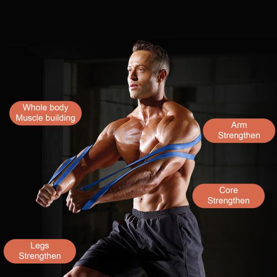 Latex Pull Up Bands Compact Thicken Good Resilience Assistance Bands for Gym