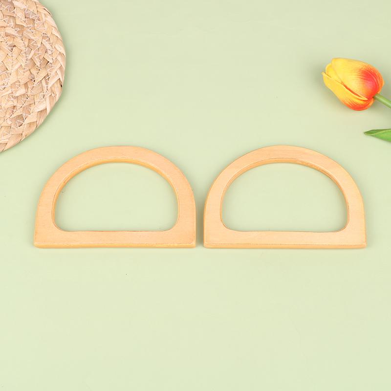 Handcrafted Wooden Handle Bag Handle Bag Accessory Wooden Root Handle Wooden Semicircle Handle