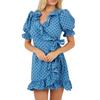 BRAVE SOUL Womens/Ladies Polka Dot V Neck Wrap Dress