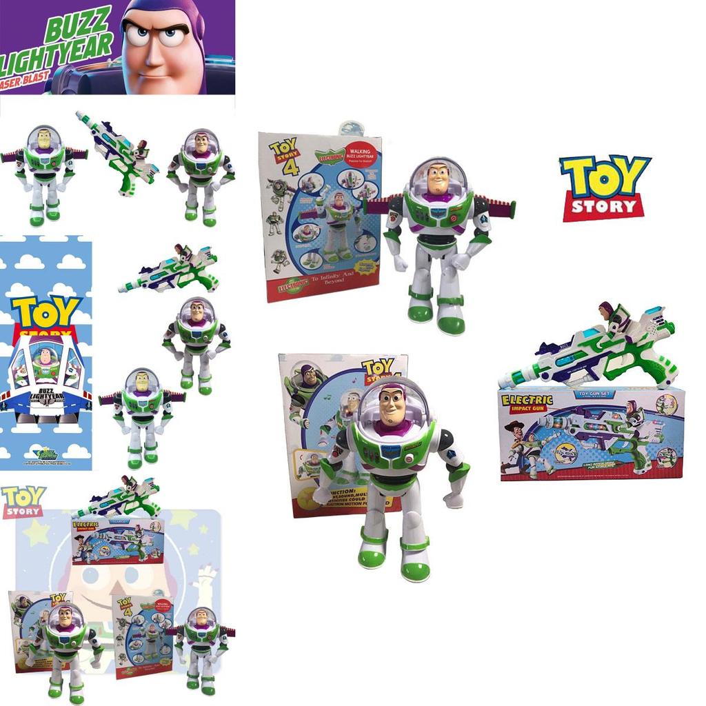 Buzz Rakeťák Mluvící Akční Figurka Toy Story 4 Chodící Hračka