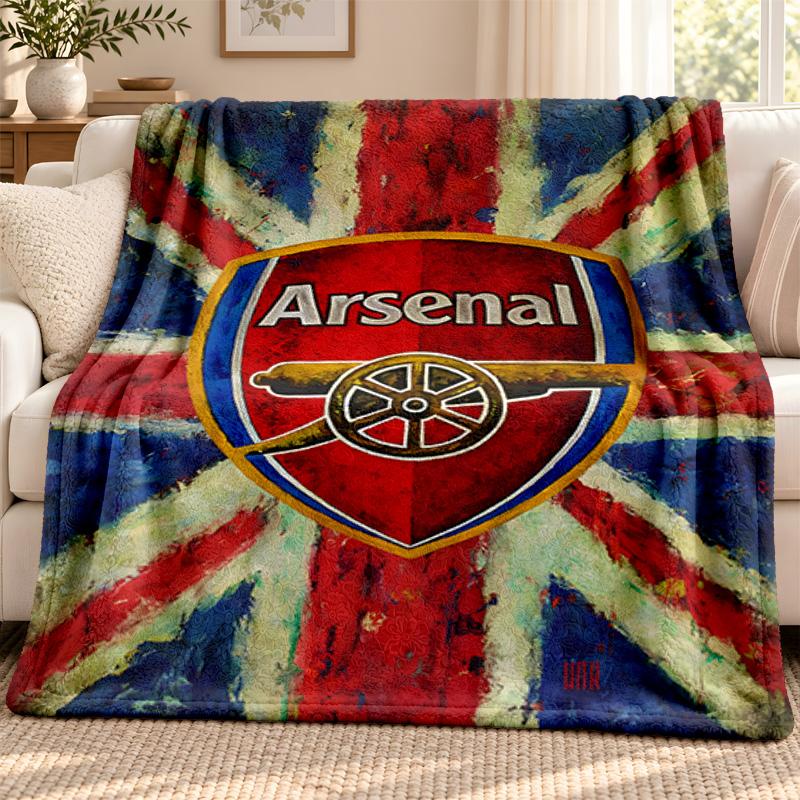 Arsenal F.C. blanket Flannel Blanket Soft Cozy Plush Throw for Sofa Bed Lightweight Home Decoration Outdoor camping