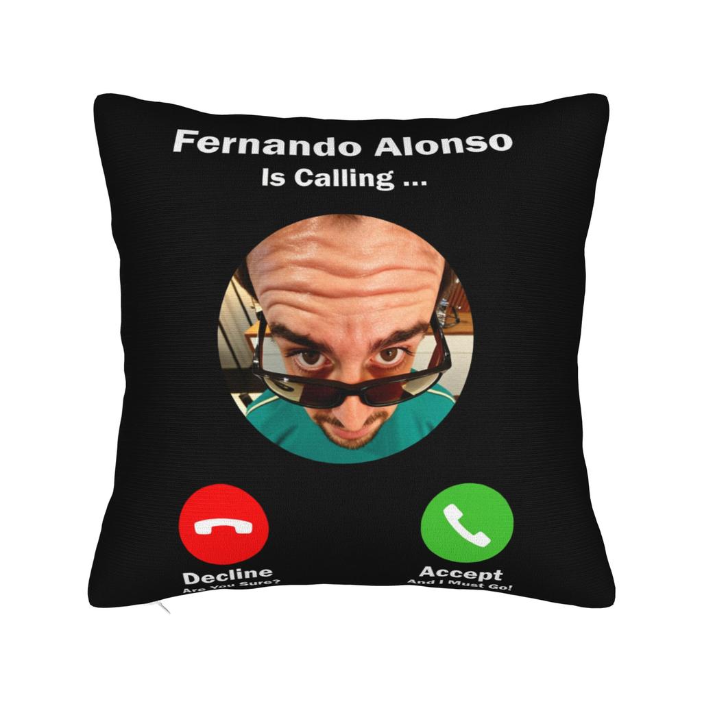 Fernandos Alonsos Pillow Case  Design Pillow Cover For Sofa Bedroom Home Decor Cute Funny Cushion Cover