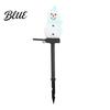 Outdoor Seasonal Figurine Light Solar Snowman Pathway Lights Waterproof Ground Stake with LED Holiday Yard Light Decorative Garden for Lawn