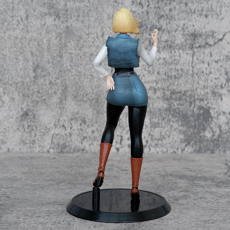 Anime Dragon Ball Z Super Saiyan Android 18 Lazuli GK PVC Action Figure Sexy Girls Statue Collectible Model Toys Doll Gifts 19cm
