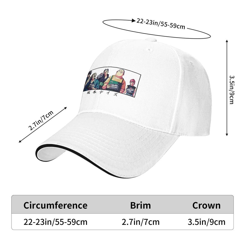 Sakamoto Days Sun Baseball Cap Summer Unisex Men  Print Hip Hop Hats Sunscreen Streetwear Outdoor Sport Baseball Caps