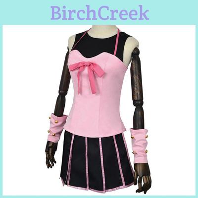 Jojos Bizarre Adventure Lucy Steel Cosplay Dress With Polyester Fabric For Anime Role Play Fans