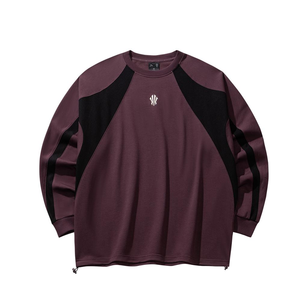 Anta Autumn Kyrie Basketball Series Casual Knitted Long Sleeve T-Shirt Unisex Tops 972611402-4