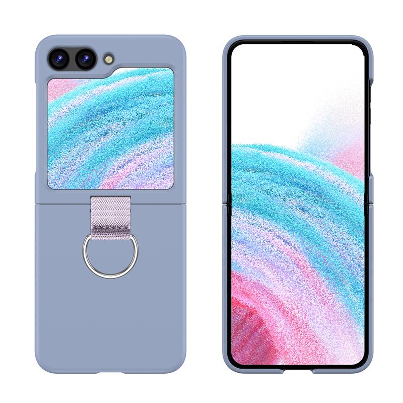 Skládací pouzdro s přezkou Simplicity Fashion pro Samsung Galaxy Z Flip 3 4 5 5G, nárazuvzdorné, měkké silikonové zadní kryty
