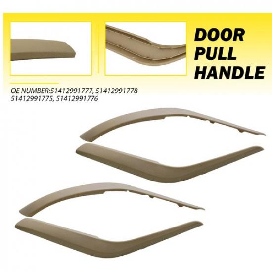 4x For BMW X1 E84 2009-2015 Interior Car Panel Inner Door Handle Trim Pull Cover