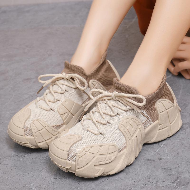 Casual socks shoes summer new fly-woven breathable sports casual shoes women's fashion versatile shoes