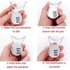 Lintolyard Motorcycle Helmet Lock Anti-theft Extended Wire Rope Electric Vehicle Lock Mountain Bike Password Helmet Lock