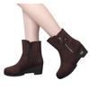Women's Short Boots Winter Platform Bootie Outdoor Flock Footwear Warm Shoes
