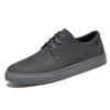 Fashion 2024 Men Comfortable Casual Breathable Mens Loafers Shoes Moccasins Flat Fashion Genuine Leather Footwear Lace-up Solid Sneakers