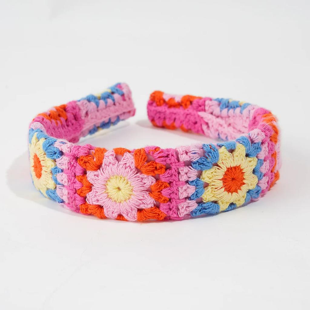 NEW Knitted Headband Bohemian Style Summer Seaside Vacation Handmade Head Band Hair Accessories for Women Girls