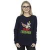 Tom And Jerry Womens/Ladies Merry Christmas Baubles Sweatshirt