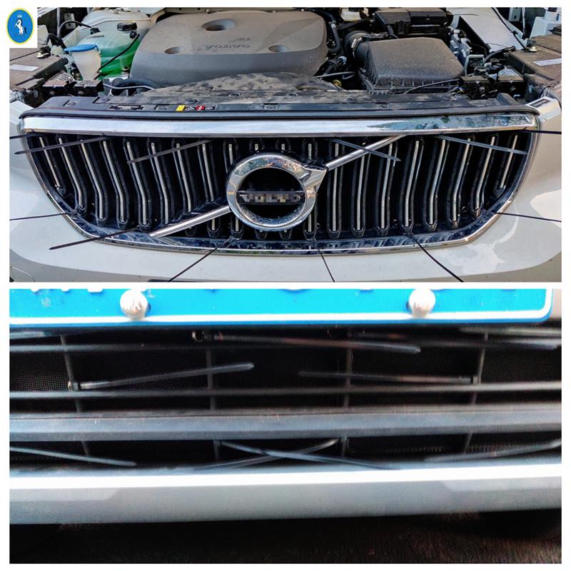 Plastic Auto Front Grille Ert Net Ect Screening Mesh Cover Trim Protection For VOLVO XC40 2018 - 2025 Interior Accessories