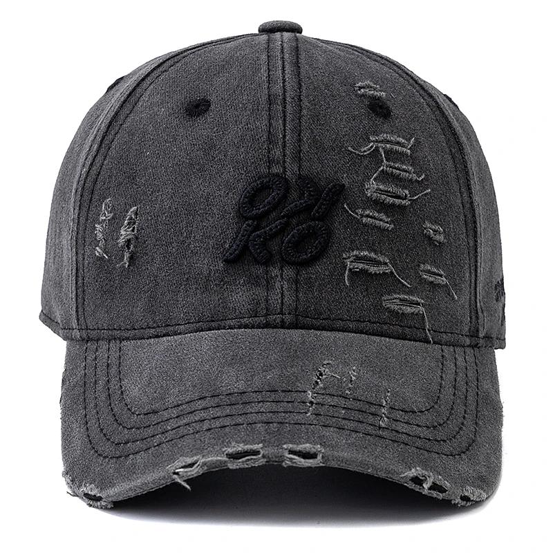 Heißer Verkauf Gewaschene Baumwolle Vintage Kappe Hohe Qualität OK-KO Buchstabenstickerei Baseballkappe Herren Damen Outdoor-Sportarten Papa-Hüte