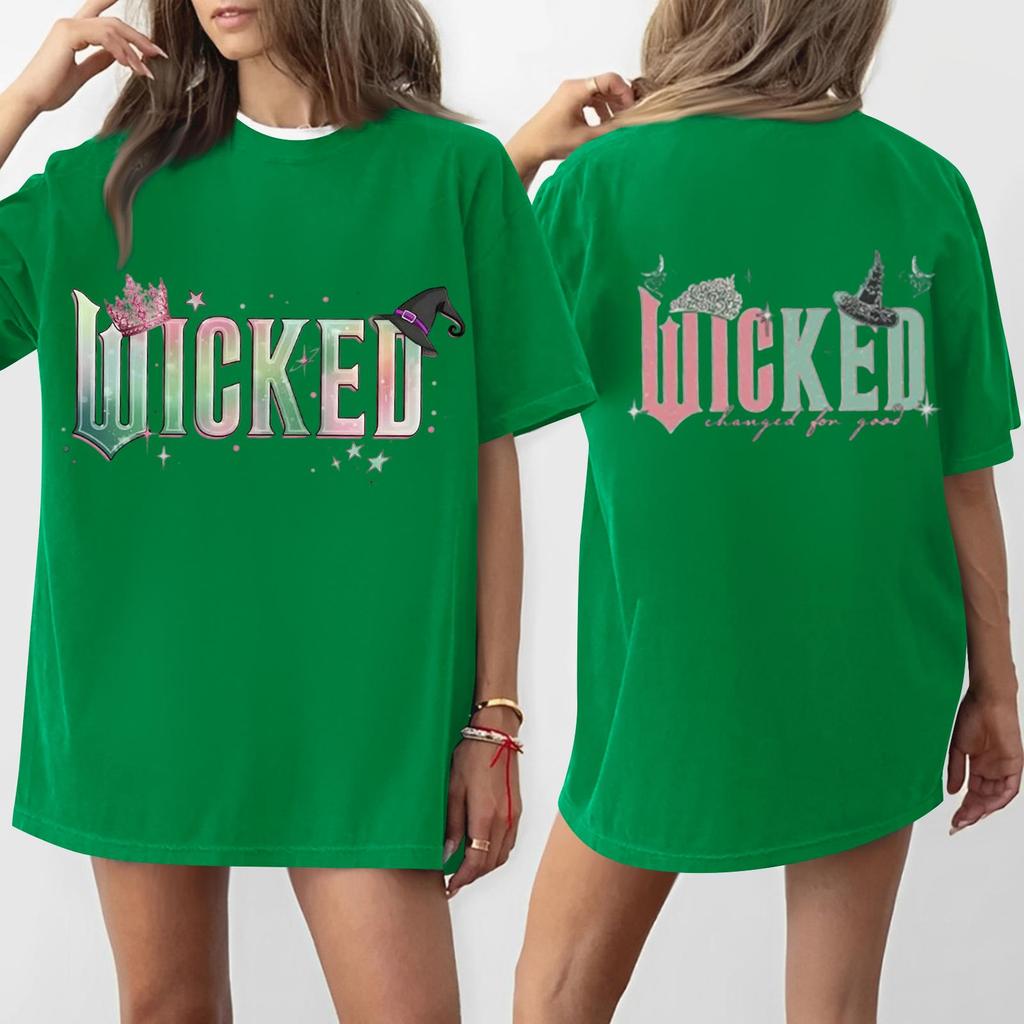 Women's Casual Fashion Round Neck Printed Short Sleeve T-Shirt Top