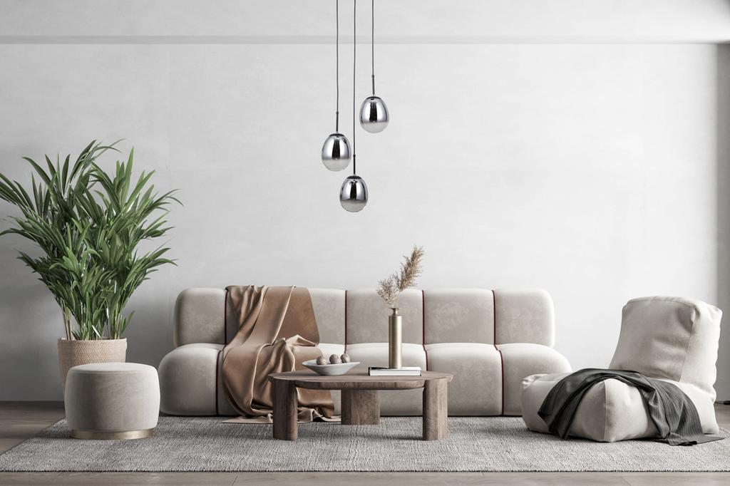 Lampa Wisząca Meolo Led Czarny Mat Italux Pnd-40825-3-Bk
