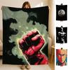 Anime OOne PPunch Hero Throw Soft Flannel Blanket for Bed Bedroom Sofa Picnic Throw Skinfriendly Breathable Gift Cover